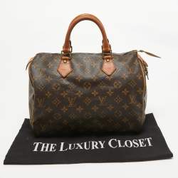 Louis Vuitton Monogram Canvas Speedy 30 Bag