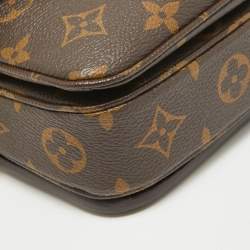 Pre Owned Louis Vuitton Monogram Canvas Pochette Metis East West Bag