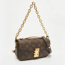 Pre Owned Louis Vuitton Monogram Canvas Pochette Metis East West Bag
