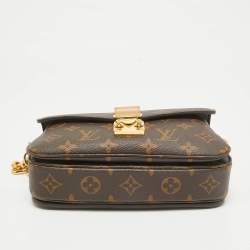 Pre Owned Louis Vuitton Monogram Canvas Pochette Metis East West Bag