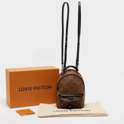 Pre Owned Louis Vuitton Monogram Reverse Canvas Mini Palm Springs Backpack