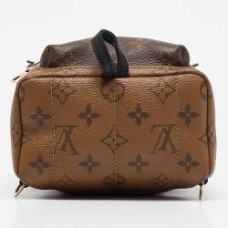 Pre Owned Louis Vuitton Monogram Reverse Canvas Mini Palm Springs Backpack