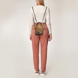 Pre Owned Louis Vuitton Monogram Reverse Canvas Mini Palm Springs Backpack