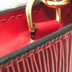 Louis Vuitton Red Epi Leather Pochette Shoulder Bag