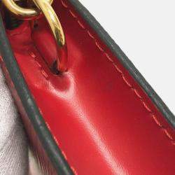 Louis Vuitton Red Epi Leather Pochette Shoulder Bag