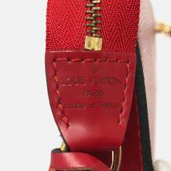 Louis Vuitton Red Epi Leather Pochette Shoulder Bag