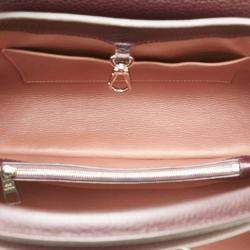 Louis Vuitton Brown Leather MM Capucines Top Handle Bags