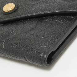 Louis Vuitton Black Monogram Empreinte Leather Victorine Wallet