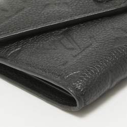 Louis Vuitton Black Monogram Empreinte Leather Victorine Wallet
