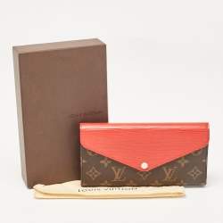Louis Vuitton Cherry Epi Leather and Monogram Canvas Marie-Lou Long Wallet