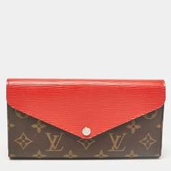Louis Vuitton Cherry Epi Leather and Monogram Canvas Marie-Lou Long Wallet