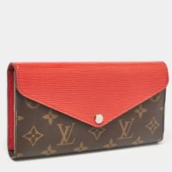Louis Vuitton Cherry Epi Leather and Monogram Canvas Marie-Lou Long Wallet