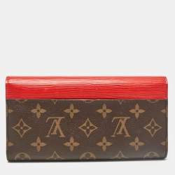 Louis Vuitton Cherry Epi Leather and Monogram Canvas Marie-Lou Long Wallet