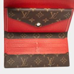Louis Vuitton Cherry Epi Leather and Monogram Canvas Marie-Lou Long Wallet