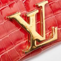 Louis Vuitton Orange Alligator Leather Vivienne LV Long Wallet