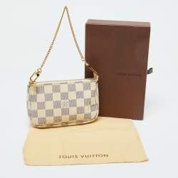 Pre Owned Louis Vuitton Damier Azur Canvas Mini Pochette Accessoires
