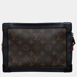 Louis Vuitton Brown/ Black Leather Monogram Coated Canvas Solar Ray Soft Trunk Bag