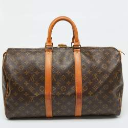 Louis Vuitton Monogram Canvas Keepall Bandoulière 45 Bag