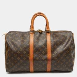 Louis Vuitton Monogram Canvas Keepall Bandoulière 45 Bag