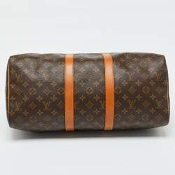 Louis Vuitton Monogram Canvas Keepall Bandoulière 45 Bag
