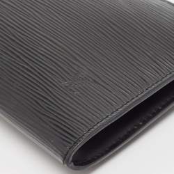 Pre Owned Louis Vuitton Black Epi Leather Pochette Accessoires Bag