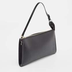 Pre Owned Louis Vuitton Black Epi Leather Pochette Accessoires Bag
