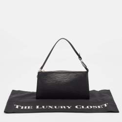 Pre Owned Louis Vuitton Black Epi Leather Pochette Accessoires Bag