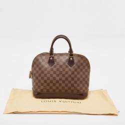 Pre Owned Louis Vuitton Damier Ebene Canvas Alma PM Bag
