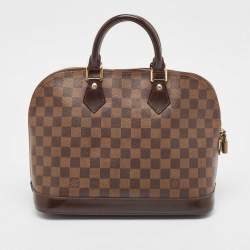 Pre Owned Louis Vuitton Damier Ebene Canvas Alma PM Bag