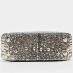 Pre Owned Louis Vuitton Grey Lizard Capucines Mini Bag