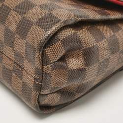 Pre Owned Louis Vuitton Damier Ebene Canvas Croisette Bag
