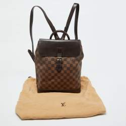 Louis Vuitton Damier Ebene Canvas Soho Backpack