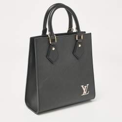 Pre Owned Louis Vuitton Black Epi Leather Sac Plat BB Bag