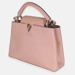 Louis Vuitton Pink Taurillon Capucines BB Top Handle Bags