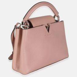 Louis Vuitton Pink Taurillon Capucines BB Top Handle Bags