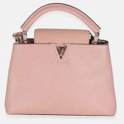 Louis Vuitton Pink Taurillon Capucines BB Top Handle Bags