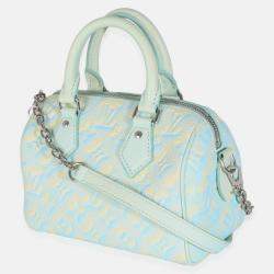 Louis Vuitton Water Green Empreinte Monogram Summer Stardust Speedy 20 Satchel Bag