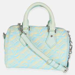 Louis Vuitton Water Green Empreinte Monogram Summer Stardust Speedy 20 Satchel Bag