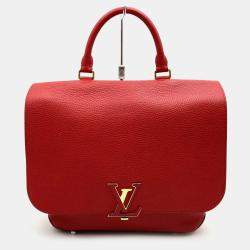 Louis Vuitton Red Leather Volta Top Handle Bag
