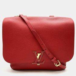 Louis Vuitton Red Leather Volta Top Handle Bag