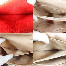 Louis Vuitton Red Leather Volta Top Handle Bag