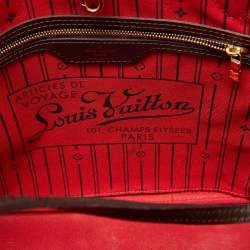 Louis Vuitton Damier Ebene Canvas Neverfull MM Bag