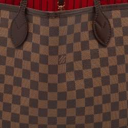 Louis Vuitton Damier Ebene Canvas Neverfull MM Bag
