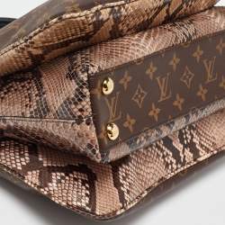 Pre Owned Louis Vuitton Monogram Canvas Python Millefeuille Bag