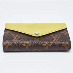 Louis Vuitton Yellow Epi Leather and Monogram Canvas Marie-Lou Wallet