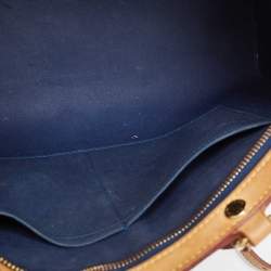 Pre Owned Louis Vuitton Bleu Nuit Monogram Vernis Brea MM Bag