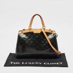 Pre Owned Louis Vuitton Bleu Nuit Monogram Vernis Brea MM Bag