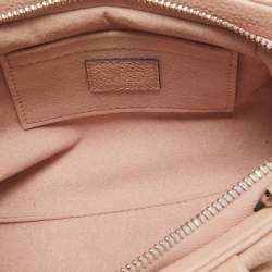 Pre Owned Louis Vuitton Magnolia Monogram Mahina Leather Scala Mini Pouch Bag