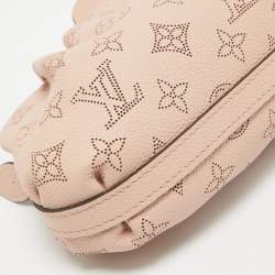 Pre Owned Louis Vuitton Magnolia Monogram Mahina Leather Scala Mini Pouch Bag