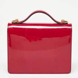 Pre Owned Louis Vuitton Fuchsia Vernis Monceau BB Bag